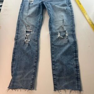 American Eagle Men's Jeans 28x28 Blue Airflex+ Distressed Athletic Fit See Pics